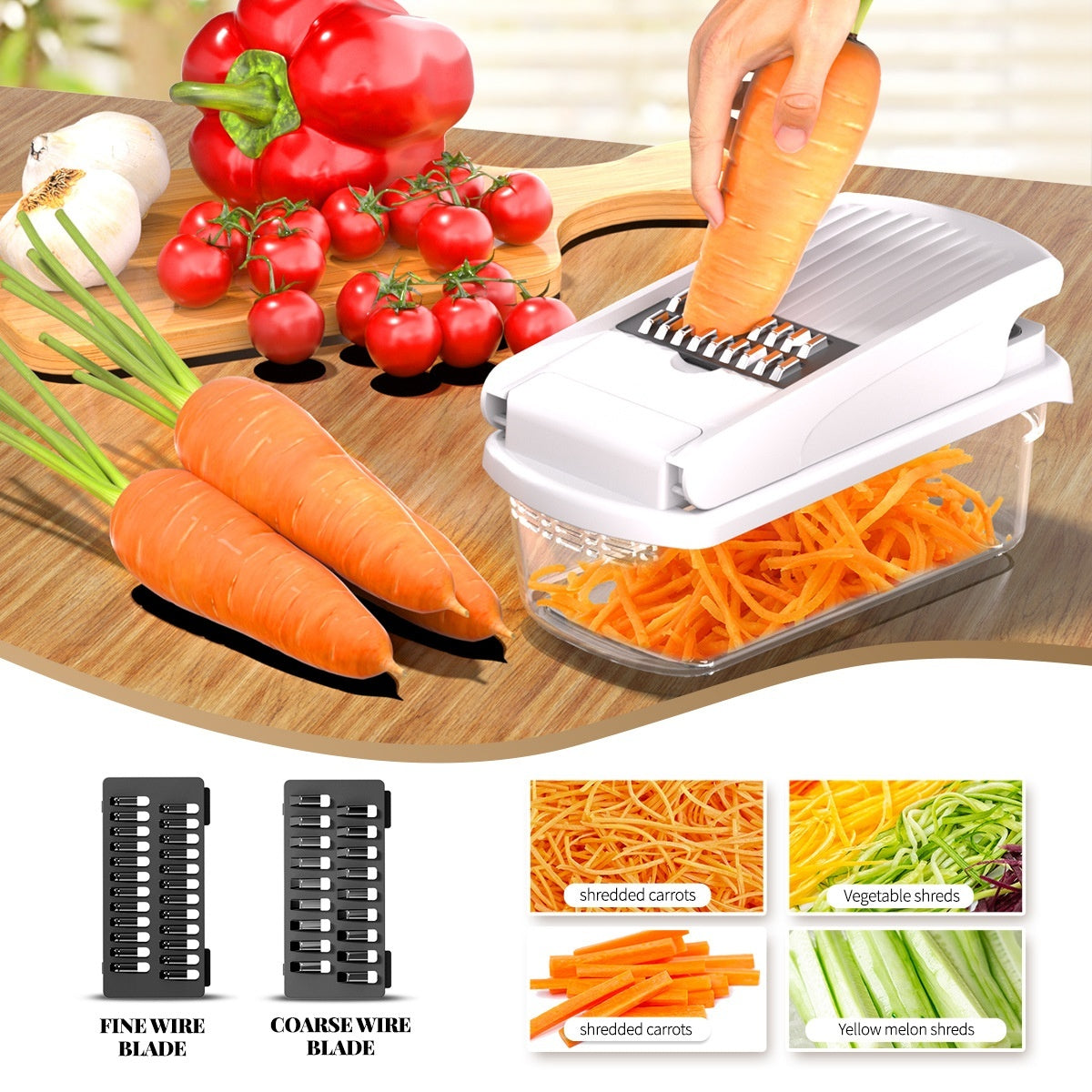 15-in-1 Vegetable Chopper & Food Processor