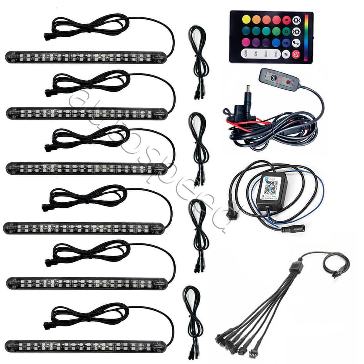 RGB Car Underglow Neon Strip Kit CJ US