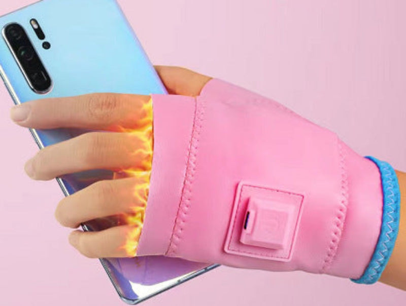 Smart Heating Gloves Charging Warm Riding Warm Hands And Half Fingers Travel & Portable Gadgets