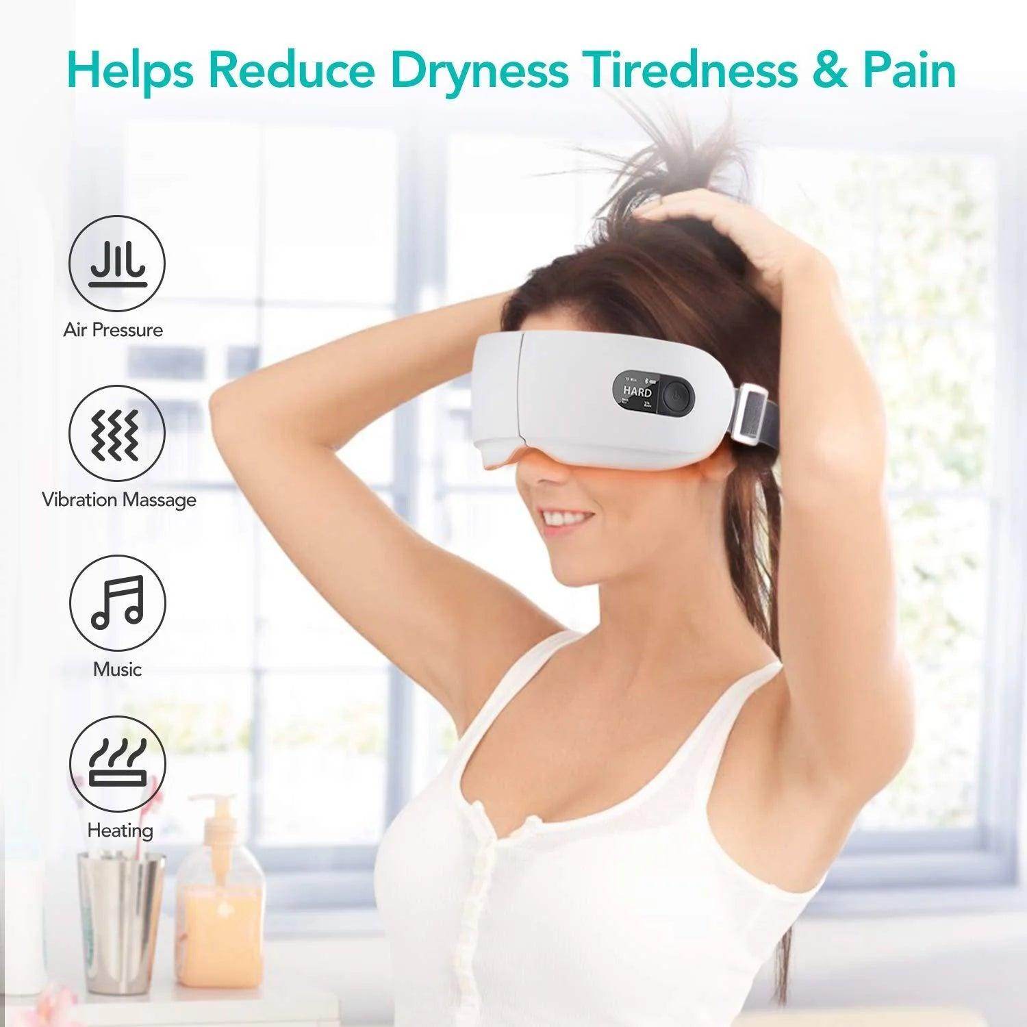 Vibrating Eye Massager With Airbag and Hot Compress - SmartPursue™