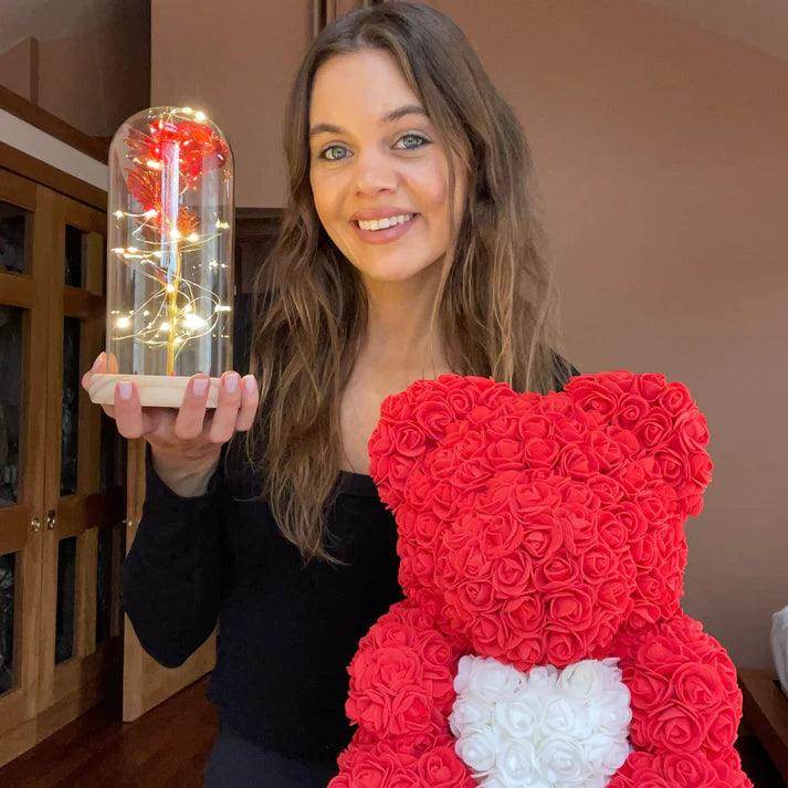 Bouquet Glass Cover Rose | Valentines Gifts for Girlfriend - SmartPursue™